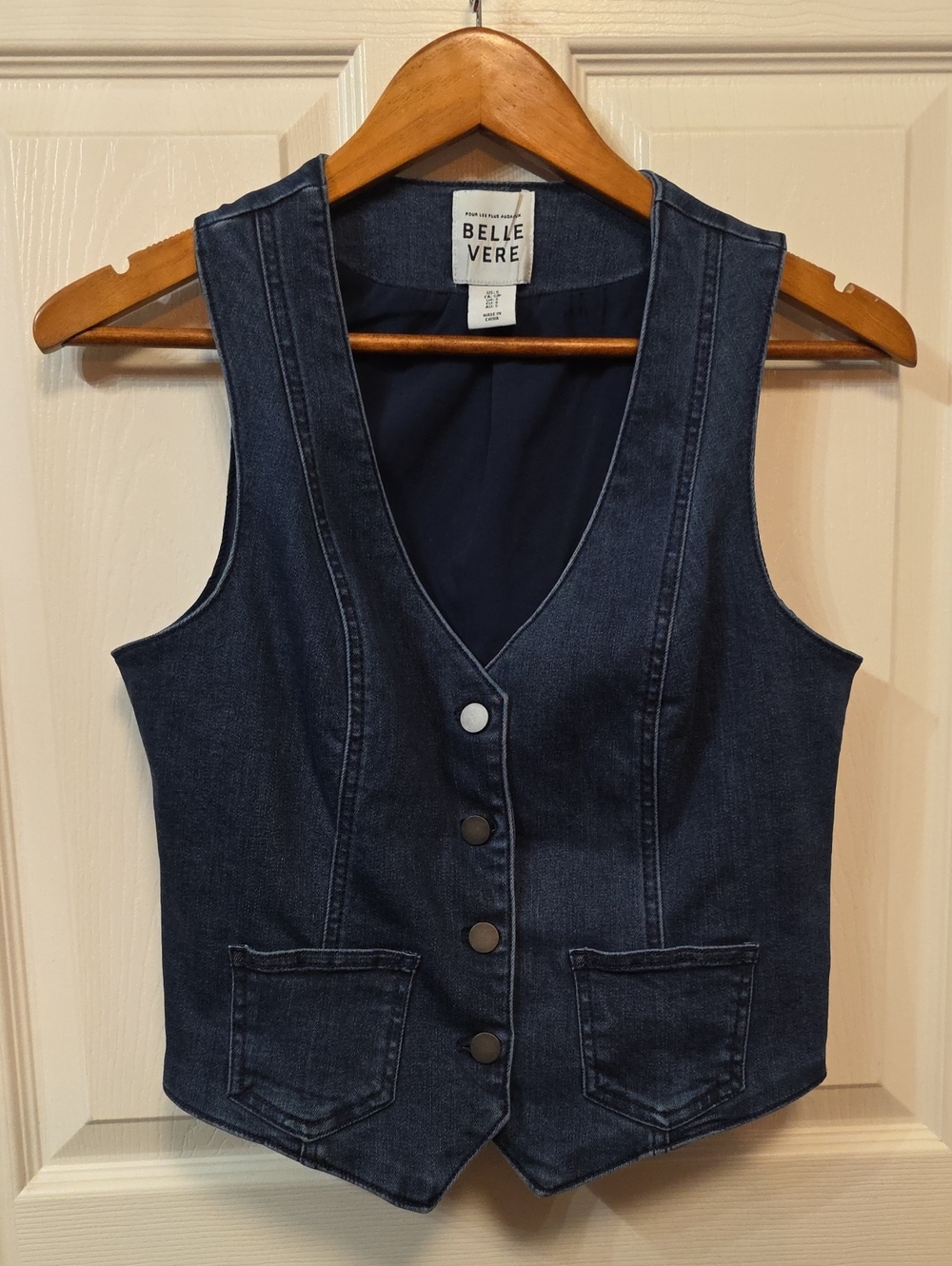 Belle Vere Dark Blue Denim Vest